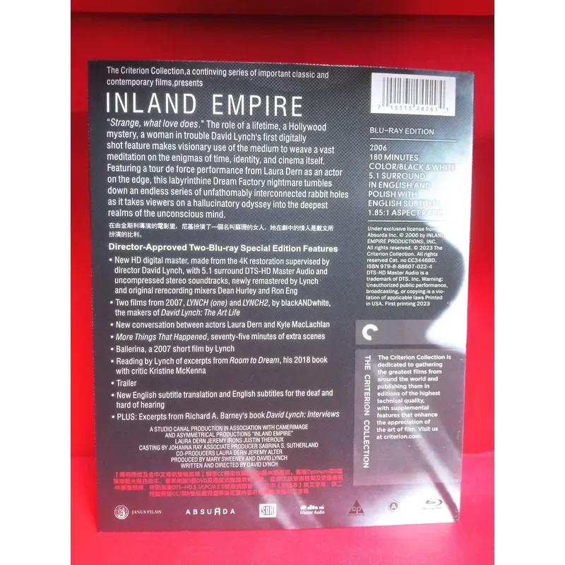 David Lynch Directed The Inland Empire Blu Ray Disc Brand New And Unopened Sealed