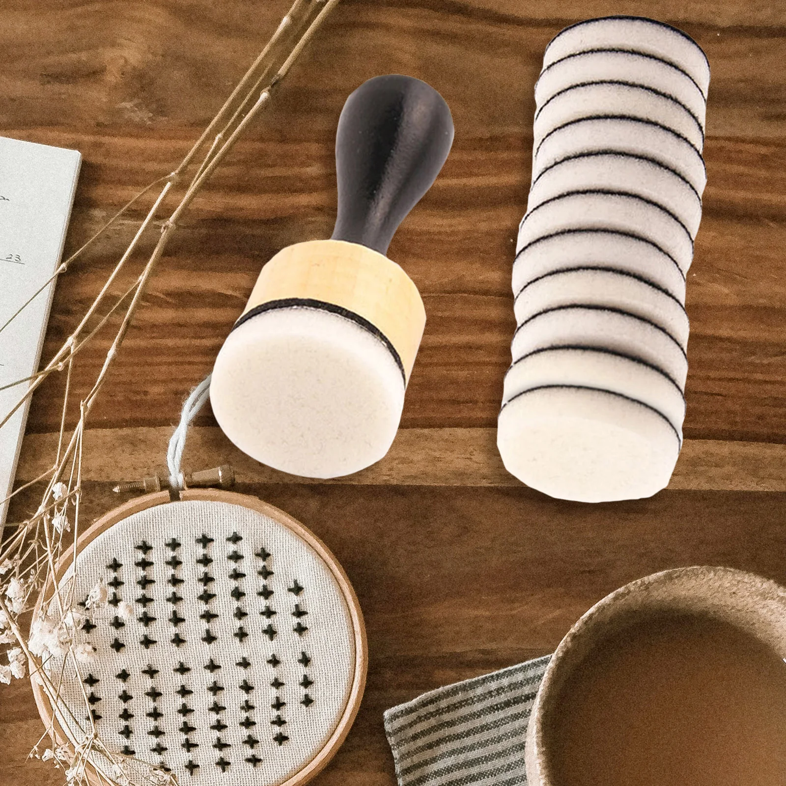 Painting Sponge Daubers Sponger Foam Refills Applying Ink Chalk Inking Staining DIY Painting Craft Set Painting Tool Card Making