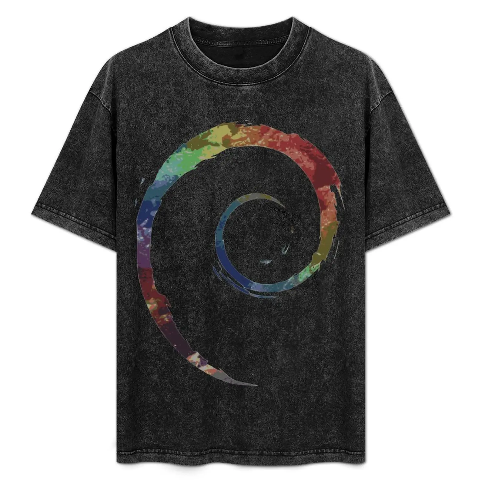 

Colorful Debian T-Shirt Minimal Art Print T-Shirt