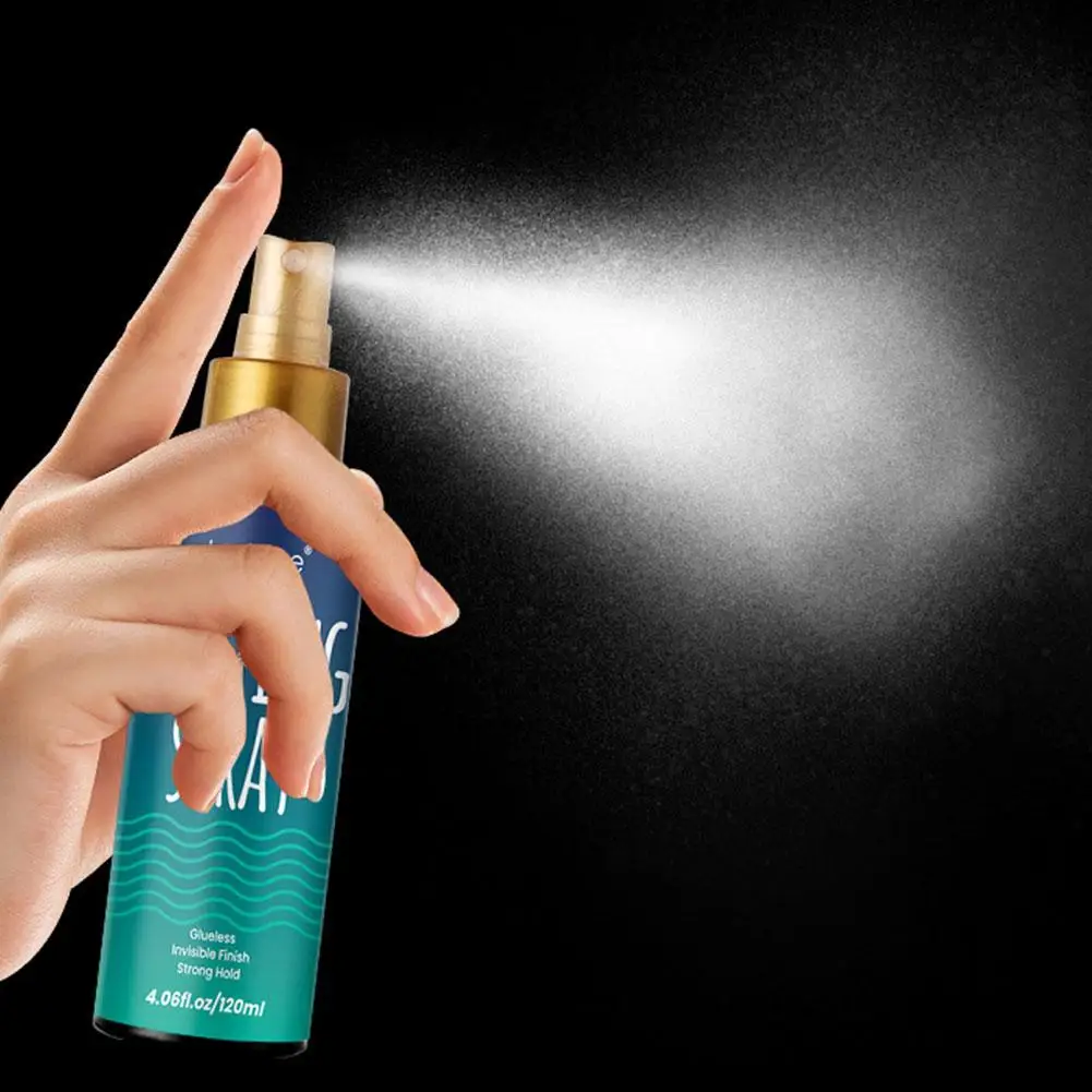 Spray de fusión para pelucas de encaje, secado rápido, encaje Invisible de larga duración, fusión Natural y Mousse de sujeción para peluca de encaje, Cabello en aerosol