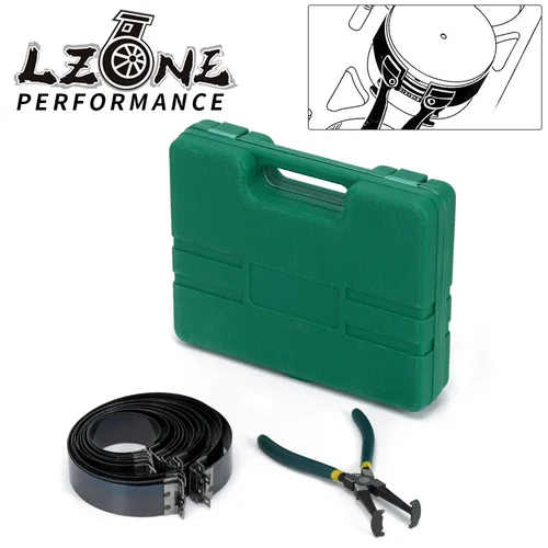 14 Uds. Herramienta de desmontaje de anillo de pistón compresor de anillo de pistón alicate instalador de cilindro de compresor de anillo de pistón de motor de automóvil