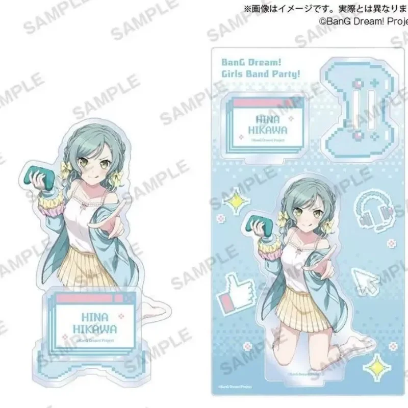 BanG Dream! Hot topic Anime Acrylic Stand Figure Keychain Fans Gifts Sweet Girl 15cm Futaba Tsukushi/Hina Hikawa Cos Game theme
