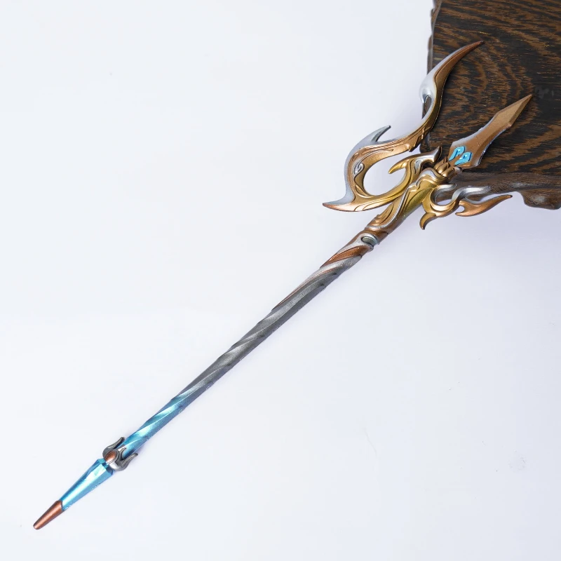 23 cm Naraka: Bladepoint Game Perifere Dragon Shaker Speer wapens Model Metaal Vervaardigd Desktop Ornamenten Geschenken Speelgoed voor Jongens