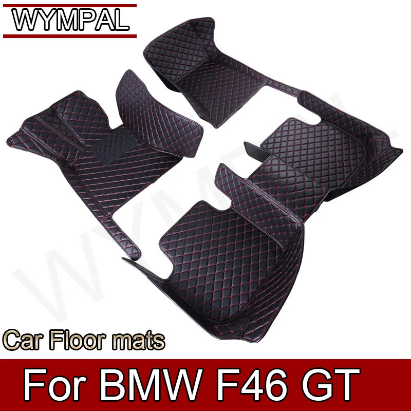 Car Floor Mats For BMW 2 Series F46 Gran Tourer 7seat 2015~2022 Anti-dirt Carpets Rugs Luxury Leather Mat Rugs Car Accessories