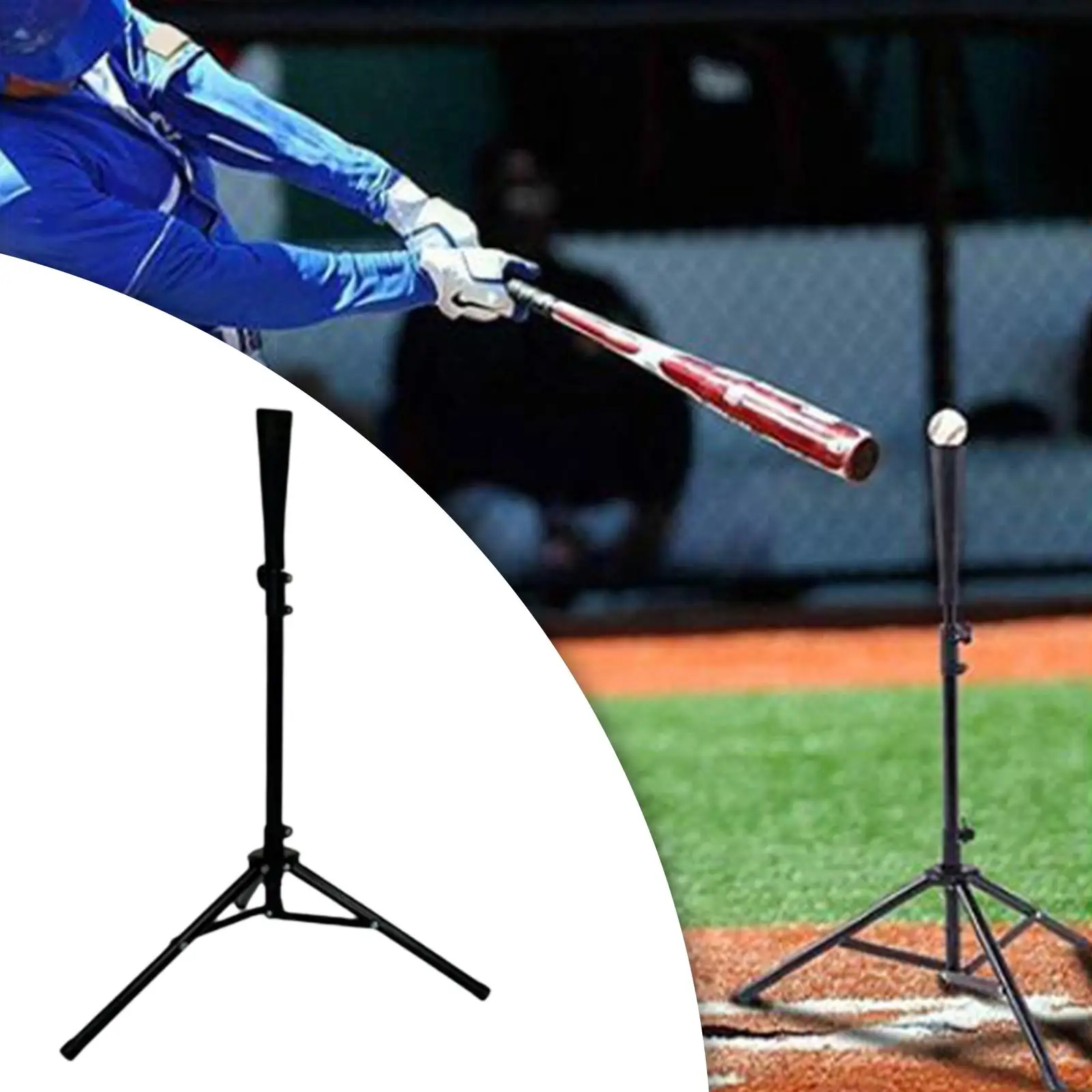 Baseball Softball Batting Tee Hitting Tee Stand for Pitching Balls Training