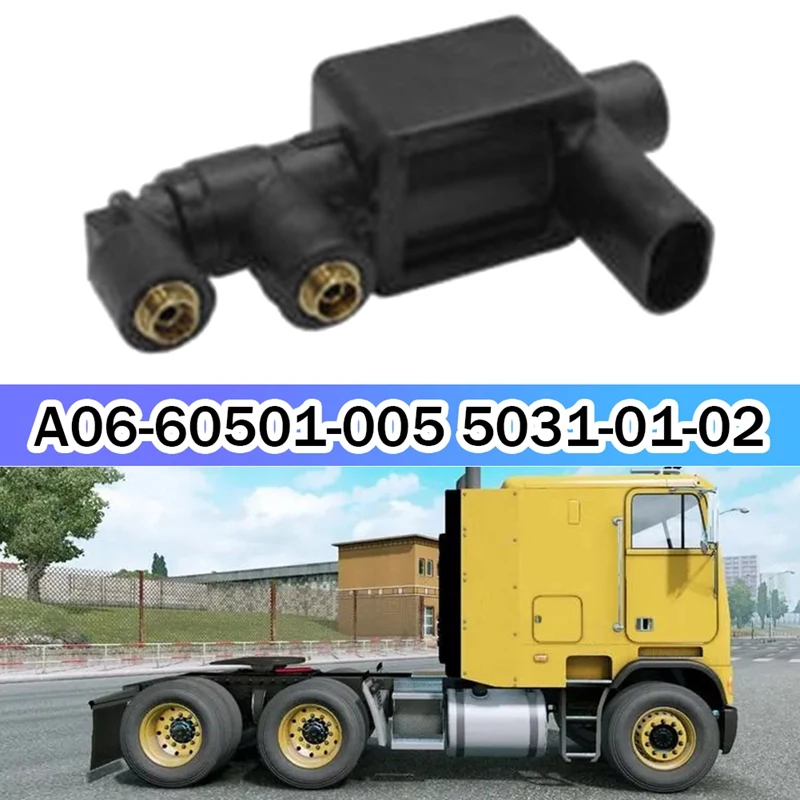 For Freightliner Spare Parts Parts Solenoid Valve Fan Clutch A06-60501-005 5031-01-02 Solenoid Air Valve