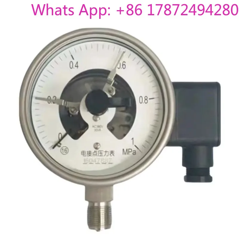 Industrial bimetal thermometer with stainless steel electrical contact pressure gauge product category