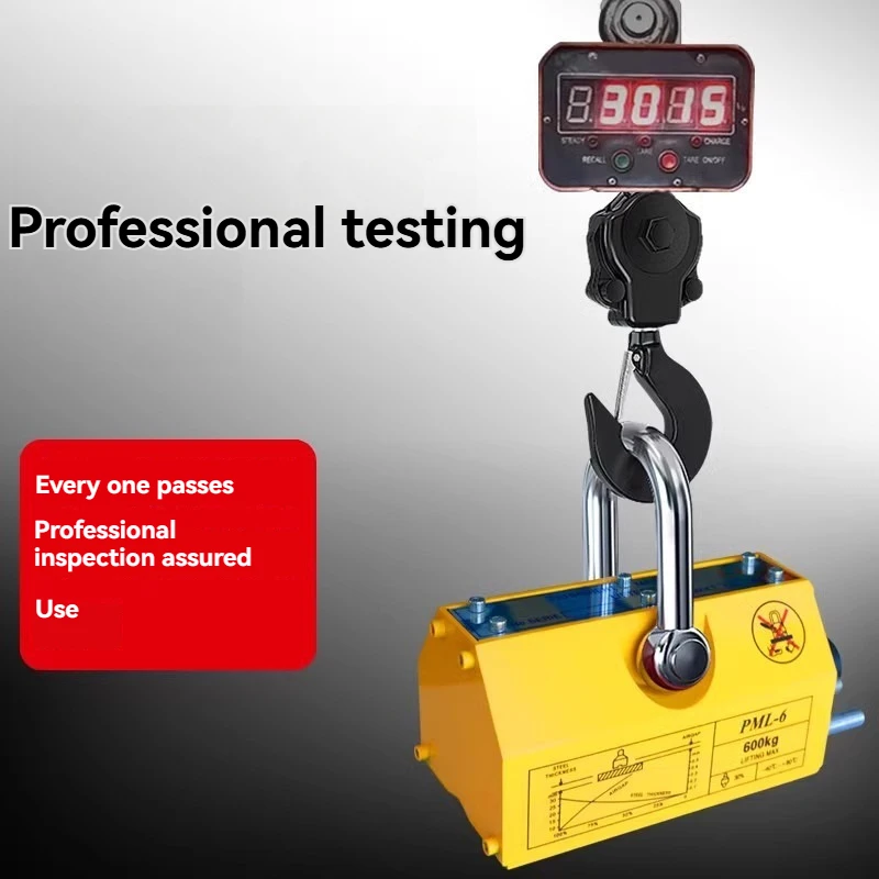 Heavy Duty Steel Magnetic Lifter Crane Hoist 400KG 600KG Lifting Magnet for Industrial Use
