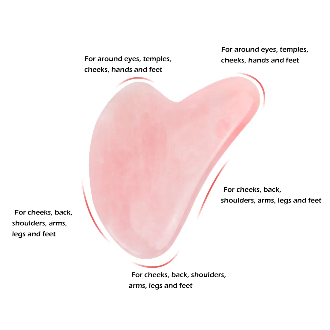 천연 비취 Gua Sha 스크레이퍼 보드 마사지 로즈 쿼츠 옥 Guasha 스톤 페이스 넥 다리 바디 스킨 리프팅 퍼밍 및 링클 리무버 뷰티 케어