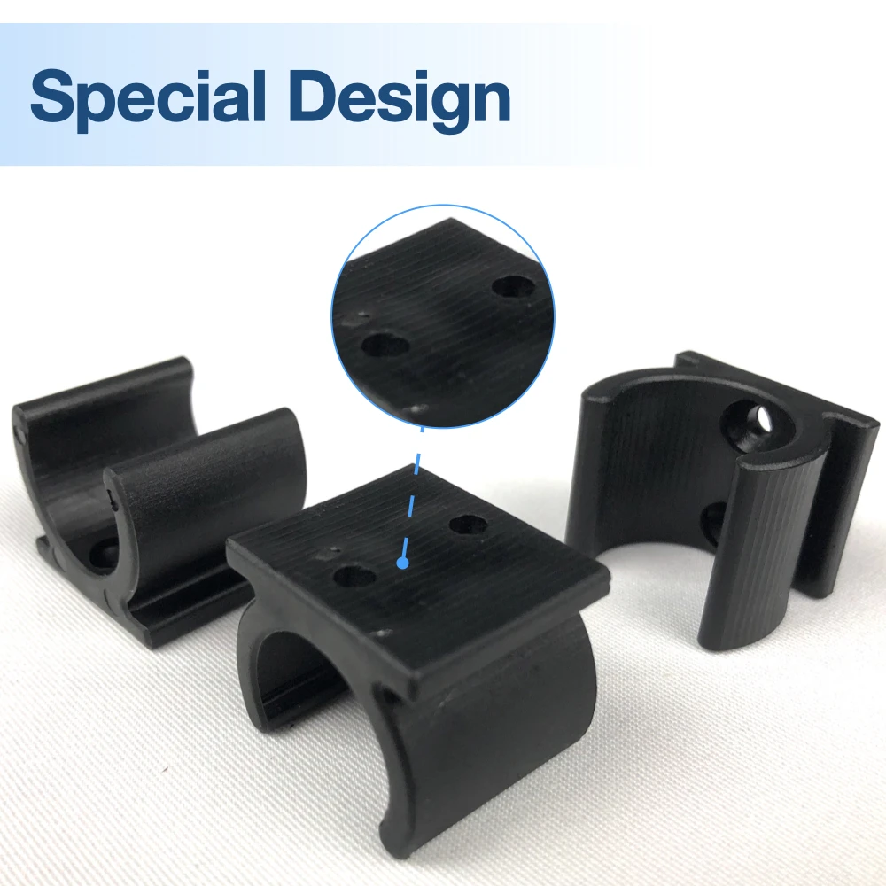 20mm Compatible for ResMed AirSense 10 Dedicated Adapter Heating Tube Plastic Open Double-hole U-shaped Buckle