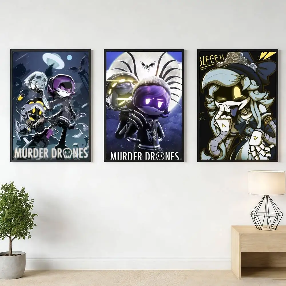 M-MurderS D-DronesS Poster Stickers Art Print Retro Artistic Wall Decor HD Living Room Bedroom Home Decor Unique Gift