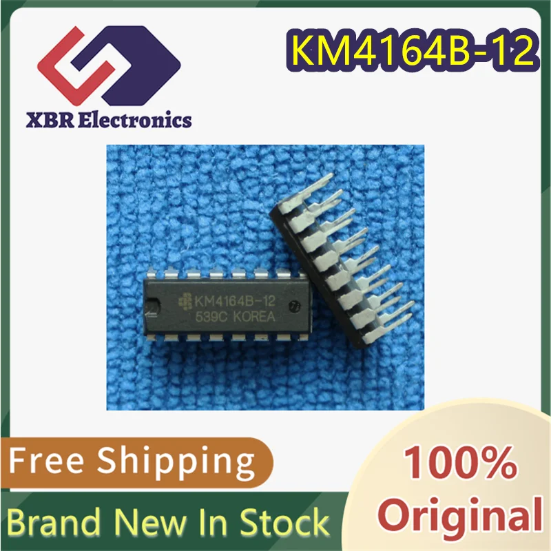 

(10/50 pieces) KM4164B-12 KM4164B KM4164 Through-hole DIP-16 Brand new genuine product In stock Free shipping