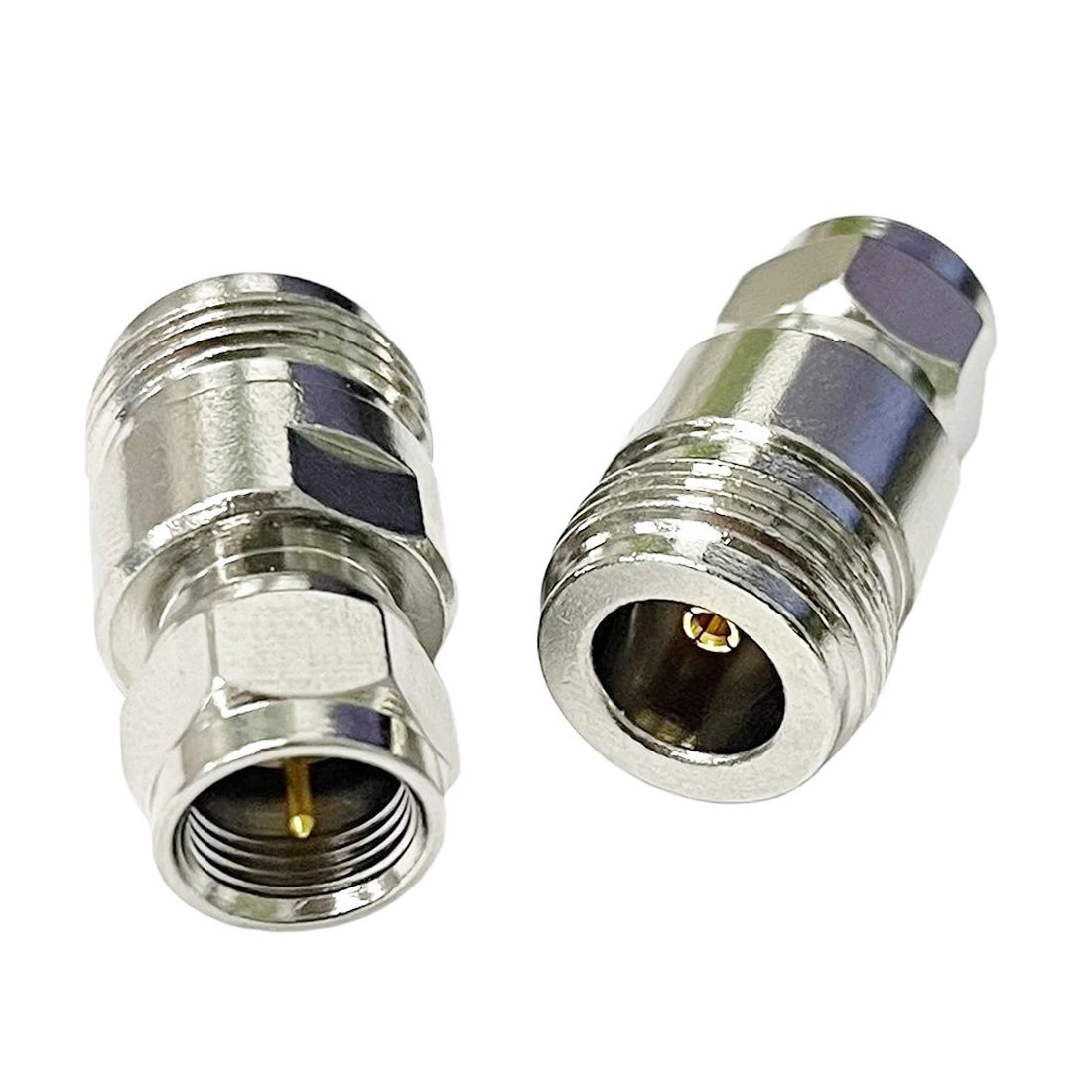 

1pc New N Female Jack to F Male Plug RF Coax Adapter Convertor Straight Nickelplated Wholesale