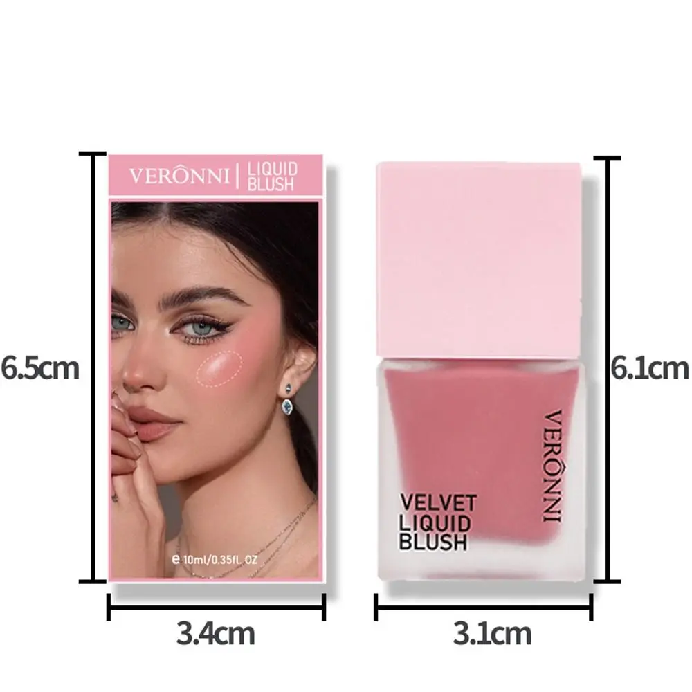 Blush liquide soyeux naturel, velours 256, rouge hydratant longue durée, imperméable à l'eau, outil de maquillage pour le visage, maquillage de scène, 10ml