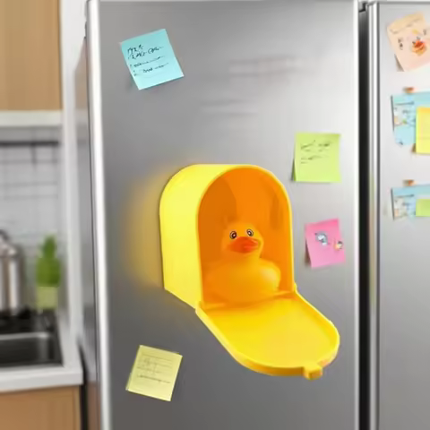 Fridge Magnet Removable Magnetic Sticker Cruising Duck Mail Stickers Funny Decorative Magets For Home Office Refrigerator Decor