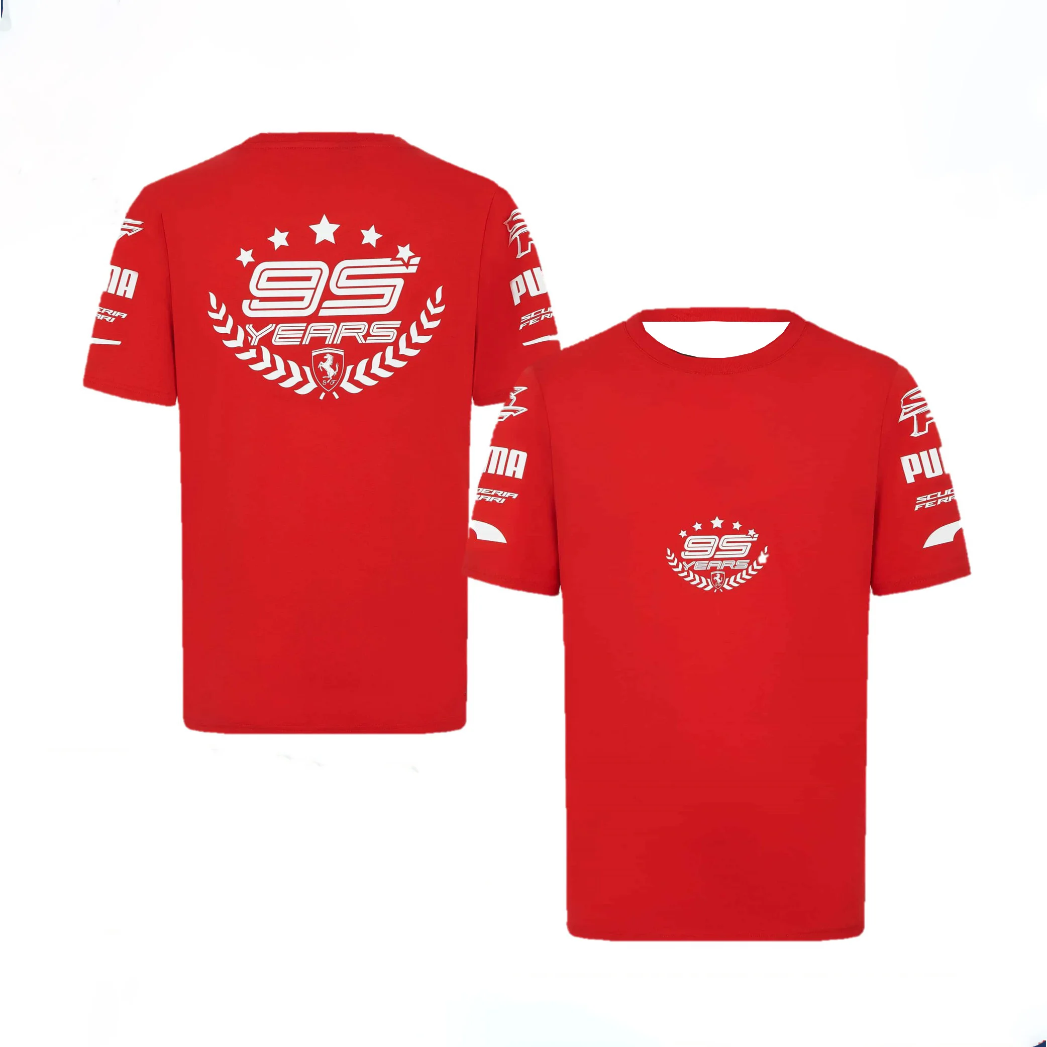 

Summer Racing F1 T Shirt Training Short Sleeved 95th Anniversary Lally Racing Team T Shirts Jersey Sports Quick Drying Tops Tees