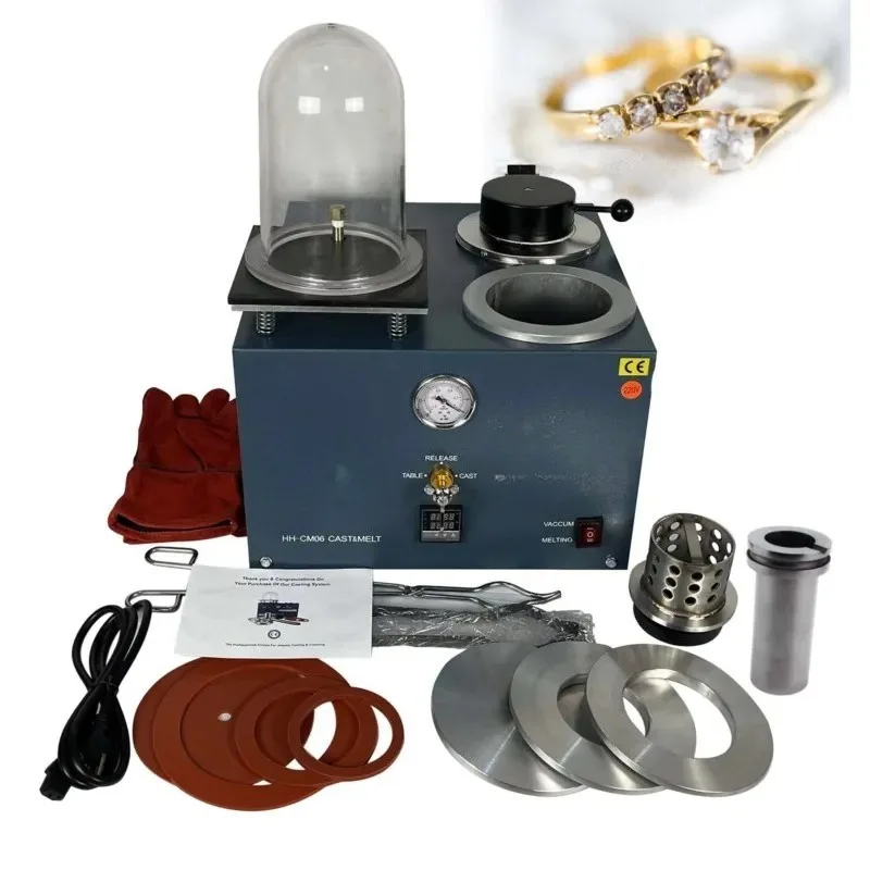 Hot saleJewelry Vacuum Casting Machine Gold Silver Copper Melting Furnace for Jewelry Making Metal