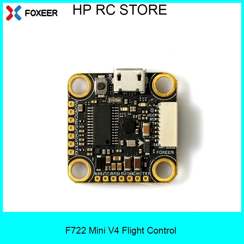 

Foxeer F722 Mini V4 FPV FC - Built-in ICM42688 Gyro, 2-6S Lipo, OSD/Blackbox, for Racing/Freestyle Drones