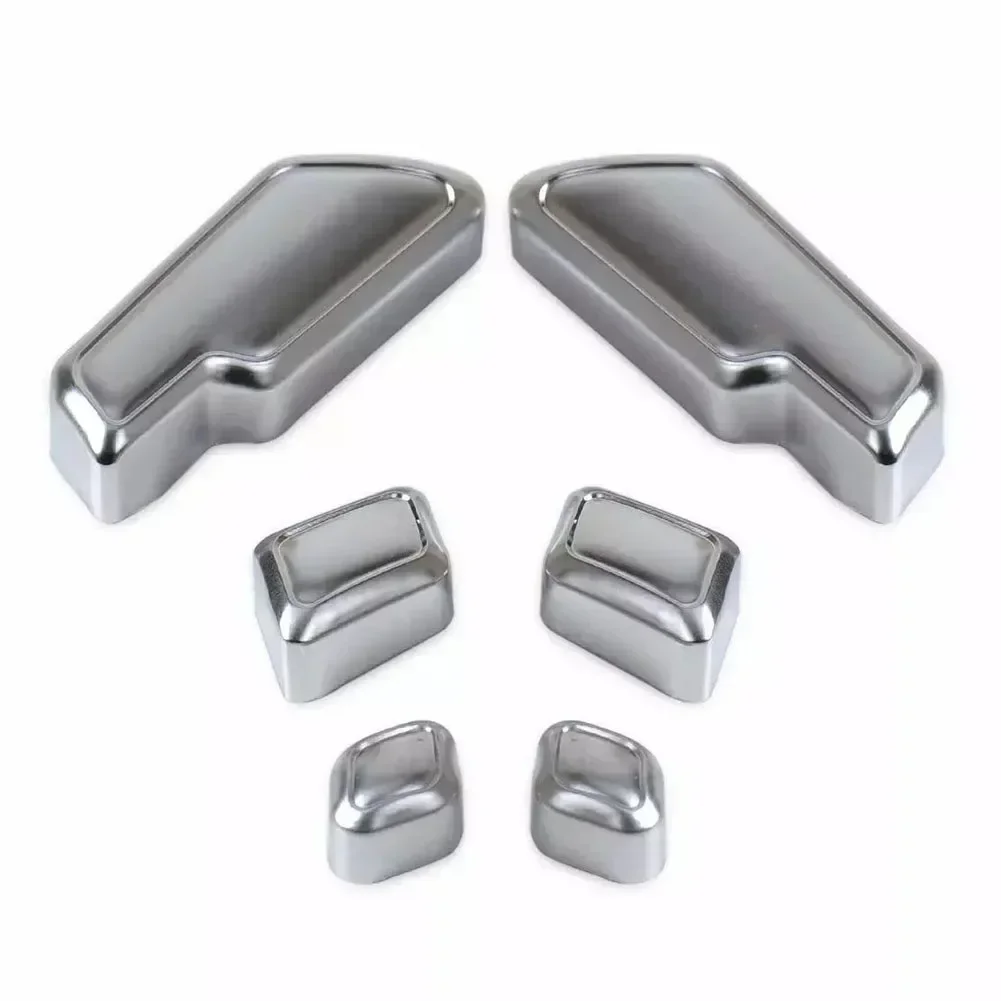 

6X Car Front Seat Button Adjustment Switch Button Stickers For ML B C CLA CLS E GLK GL Class W166 W246 W204 W117 W218 W212