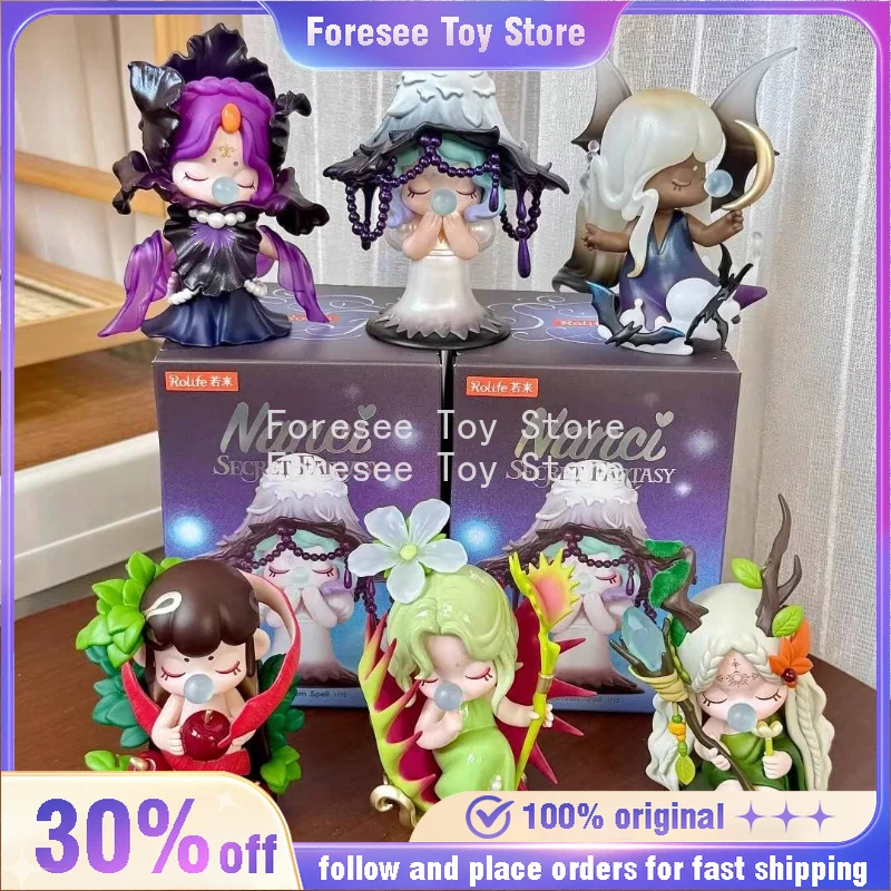 

Rolife Nanci Nanqian's Quiet Place Series Figures Cute Blind Box Anime Model Collection Desktop Ornament Birthday Gifts for Kids