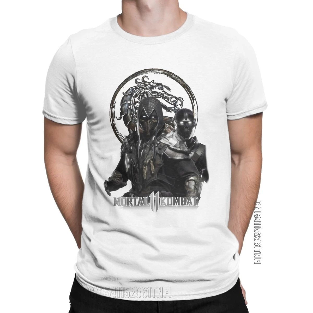 Men T-Shirts Mortal Kombat 11 Vintage Pure Cotton Tee Shirt Classic Short Sleeve T Shirts O Neck Clothing Gift Idea