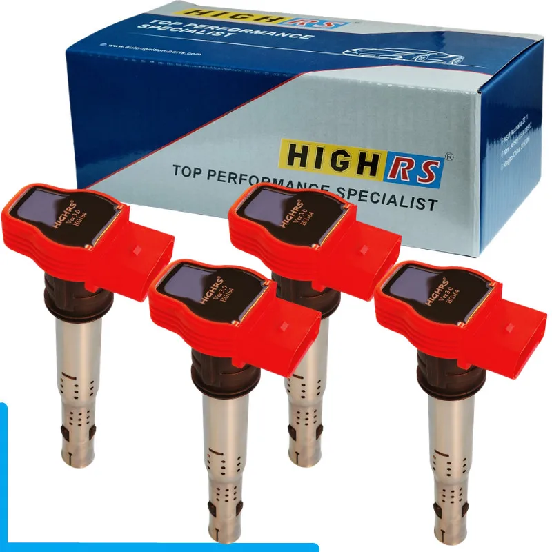 

4pcs EA888 Ignition Coil For VW Jetta Golf GTI Sciricco Passat Tiguan CC For Audi A3 A4 A5 A6 A7 A8 R8 TT Q3 Q5 07K905715F