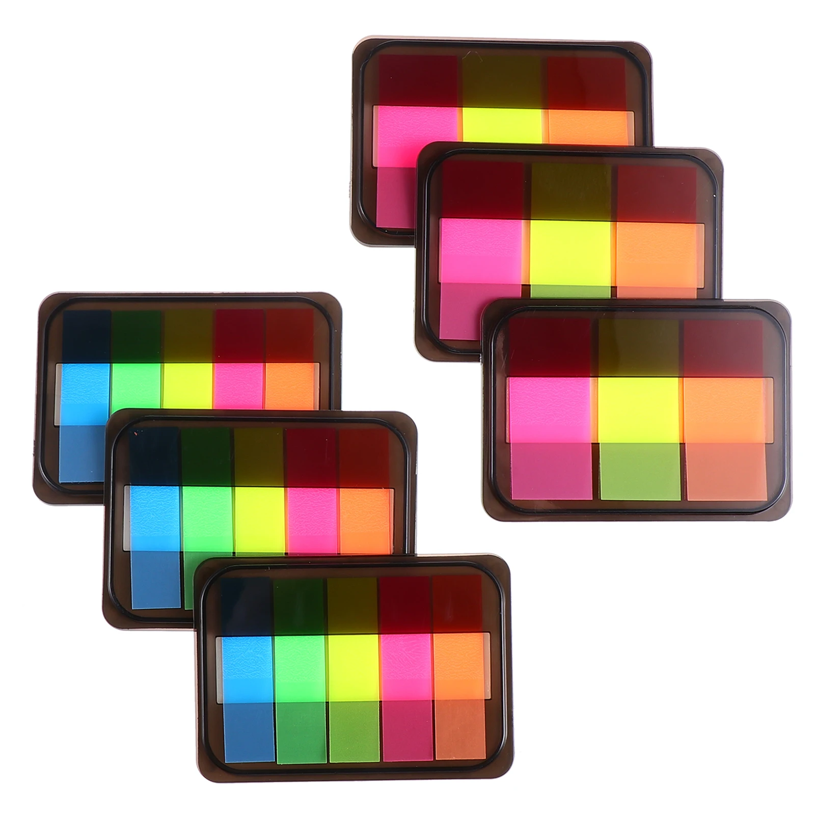 

6pcs Dividing Line Note Stickers Sticky Flags Office Use Reminder Tabs for Planners Journals Reports Index Markers Kids Adults