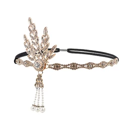 1PCS Women Headpiece Flapper Headband Shiny Great Gatsby Headdress headpiece Vintage Prom Fashion Getsbi Hair Accessories