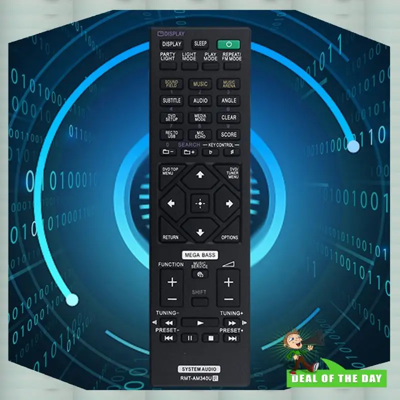 24-Hour Delivery For Sony MHC-V02 MHC-V11 MHC-V77W MHC-V90W SA-V90W MHC-V90DW Replacement Remote Control RMT-AM340U For Home Aud