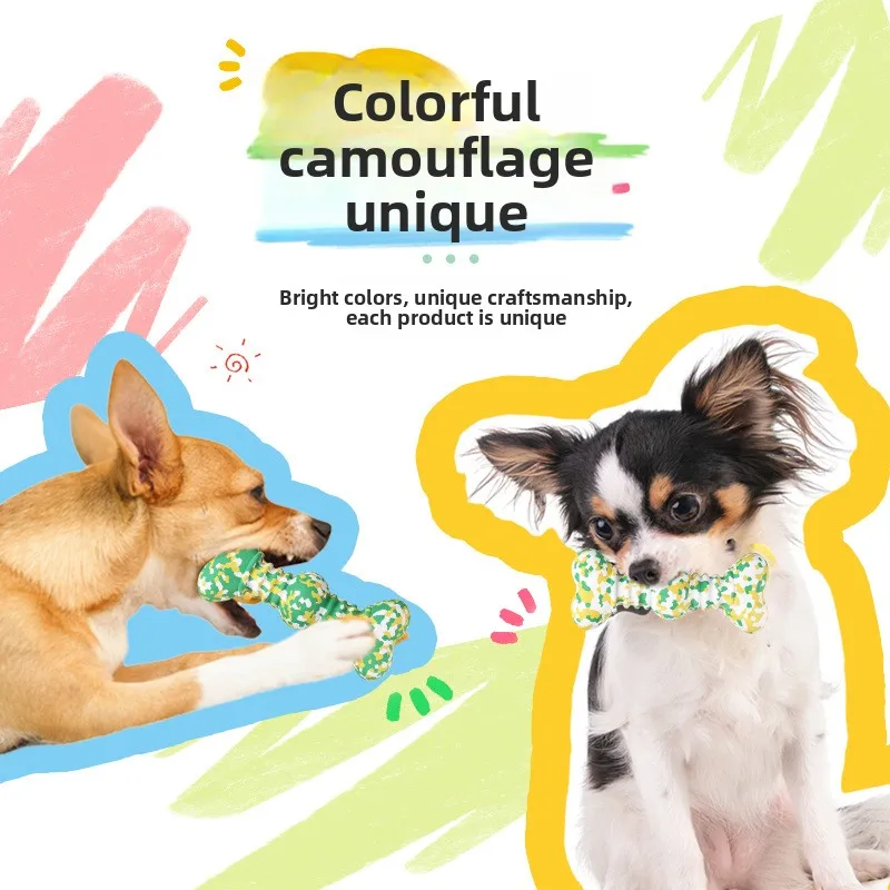 

Dog Bone Toys Popular Natural Rubber Bio-based Food Grade Bite-resistant Pet Toys Dog Teeth Grinder Supplies