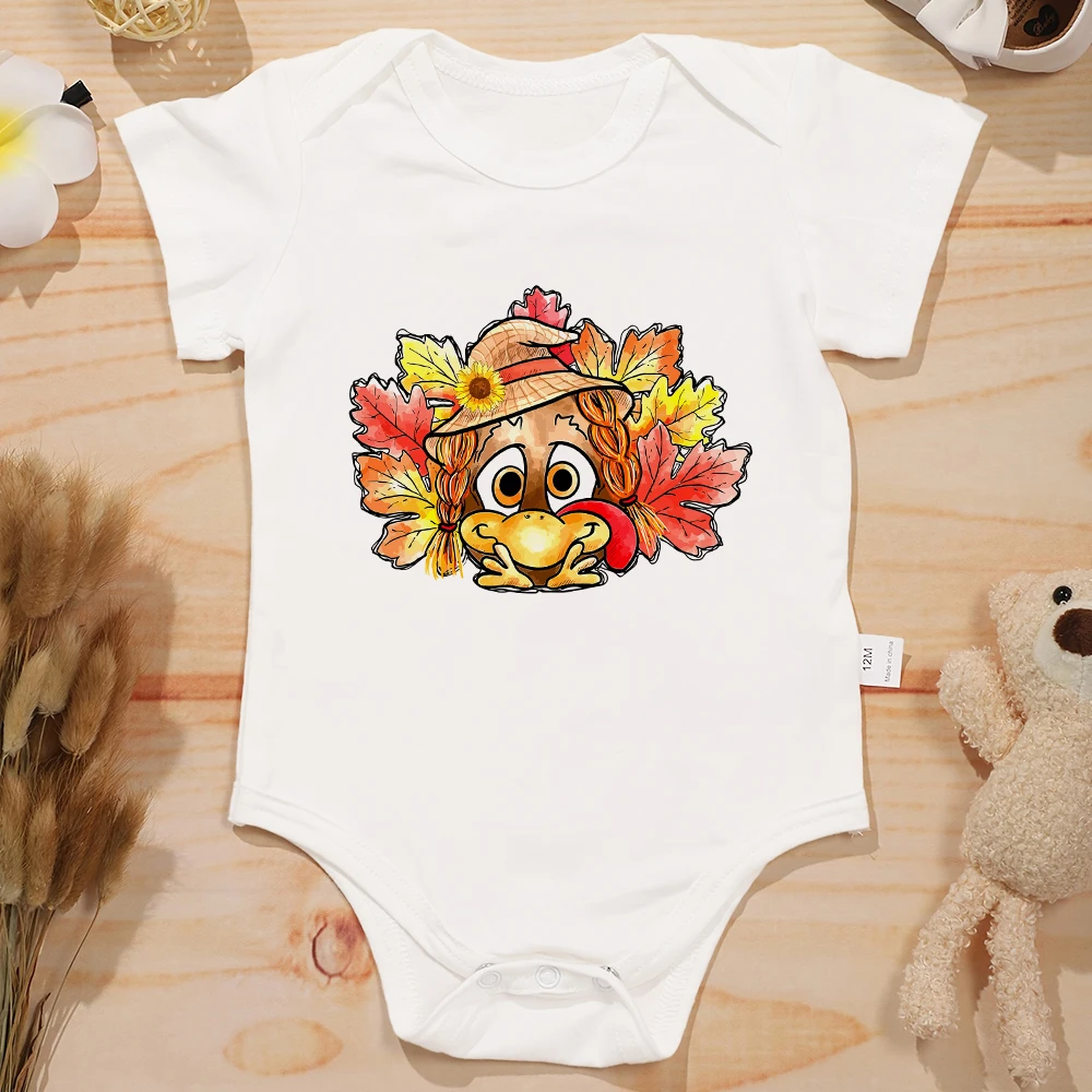 Cute Chick Cartoon Baby Clothes Cotton Boys and Girls Onesies Summer Casual Cozy Soft Newborn Bodysuit Cheap High Quality