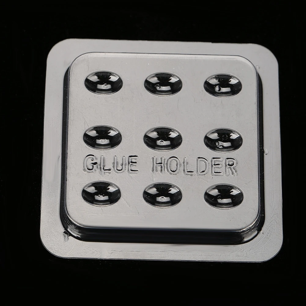10Pcs Plastic False Eyelash Glue Gasket Eyelash Extension Holder Adhesive Pallet