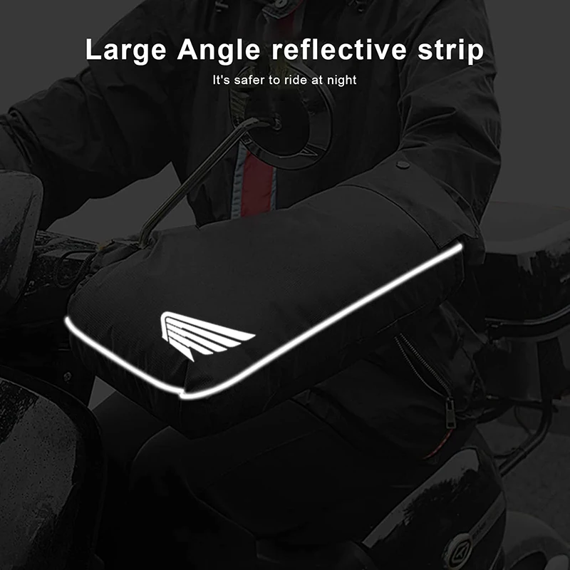 1Pair Motorcycle Handlebar Muffs Winter Cycling Gloves Waterproof For Honda Cb125r Cb190r Cb250r Cb650r Cb500x Cb500f Cb1000r Cb