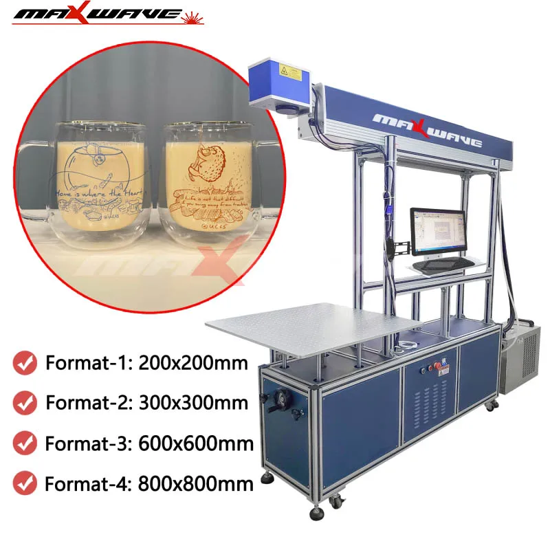 

Maxwave 600*600 High Precision CO₂ Laser Marker CGBA 0.25 - 0.6mm Spot Independent Control System Suitable for Electronics
