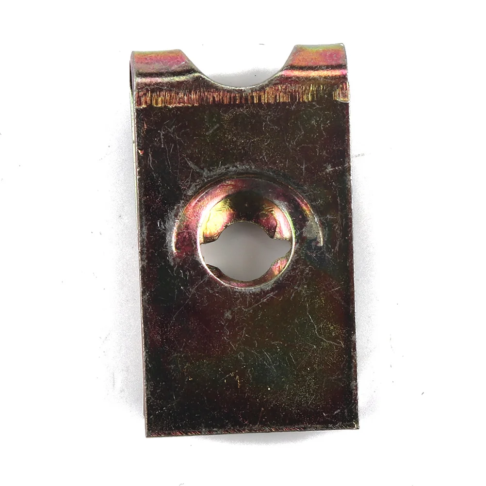 

75pcs U Nut Fasteners Manganese Steel Spire U Clip For Panel Bumper Wire Cable Mounting Clips Automotive Interior