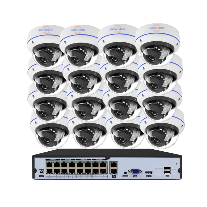 

Для 4-мегапиксельной IP-системы POE NVR, антивандальная 16-канальная металлическая купольная внутренняя наружная камера, широкоугольный CMOS-сенсор