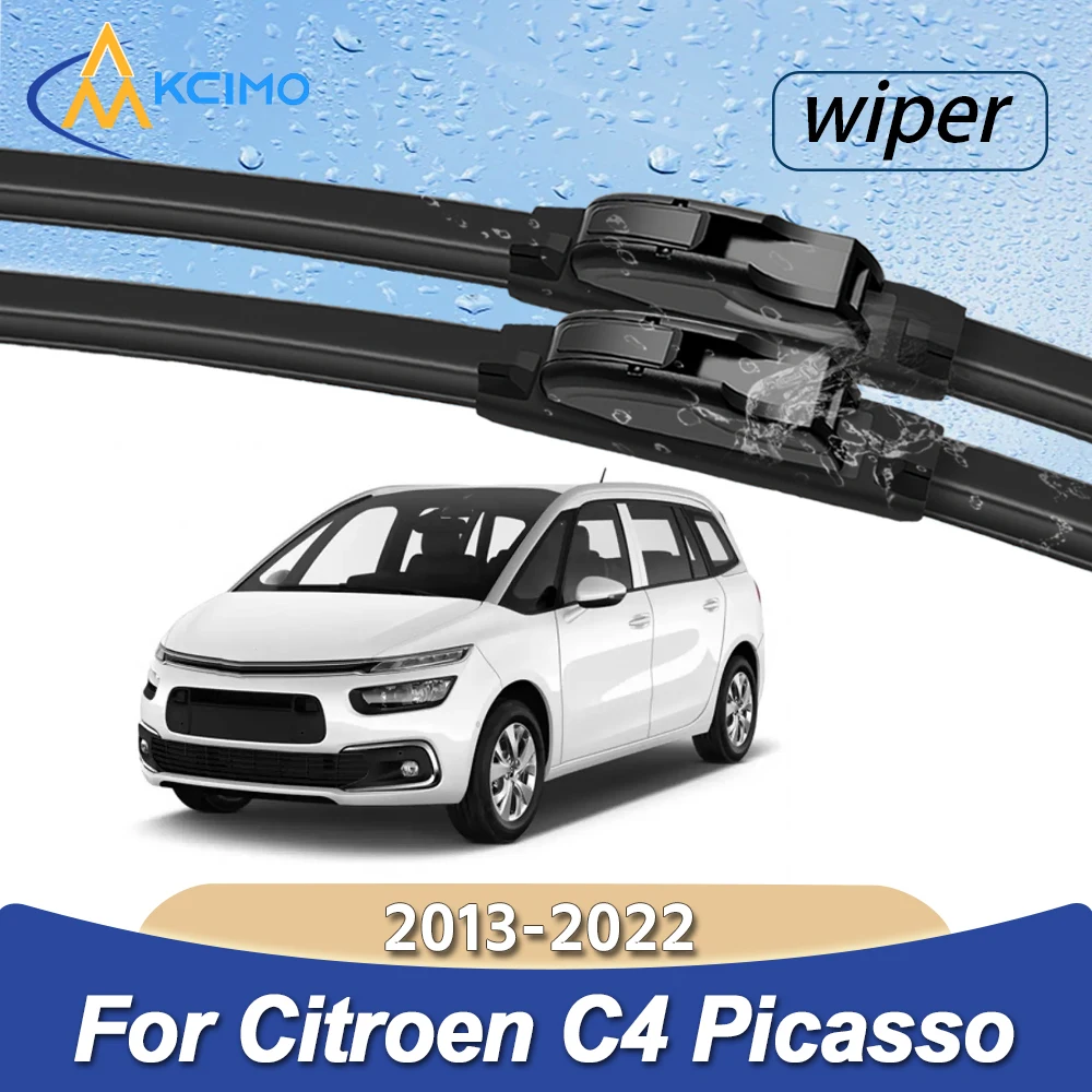 

Car Windscreen Wiper Blades High Clear Vision Rubber Wipers for Citroen C4 Picasso 2013-2022 Replacement Parts