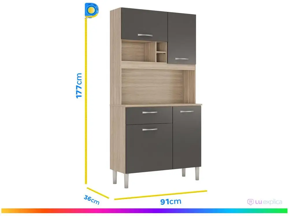 باب مطبخ ماليزيا مدمج 4 أبواب #5