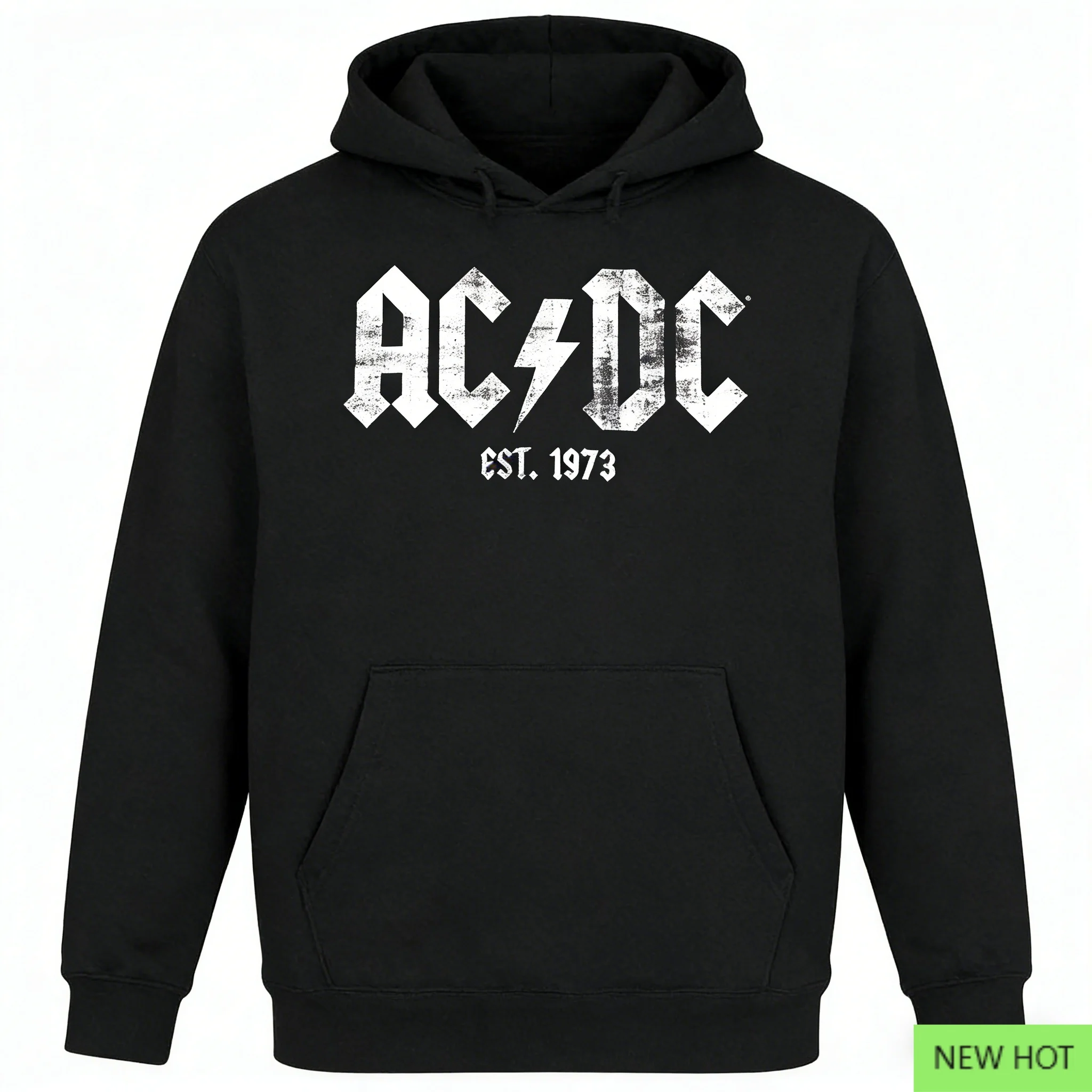 AC/DC EST 1973 Kapuzenpullover, Hardrock-Sweatshirt, perfekt für Fans, die Australian Hard Rock und Retro Wild Vibe lieben