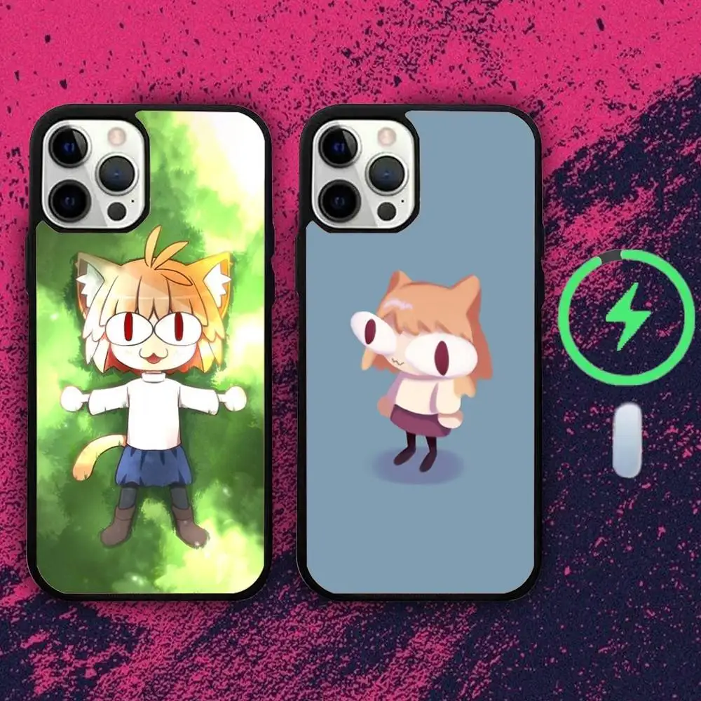 

N-Neco-Arcs Anime Phone Case For iPhone 16e,16,15,14,13,12,11,Plus,Pro,Max,Mini Magsafe Magnetic Wireless Charging
