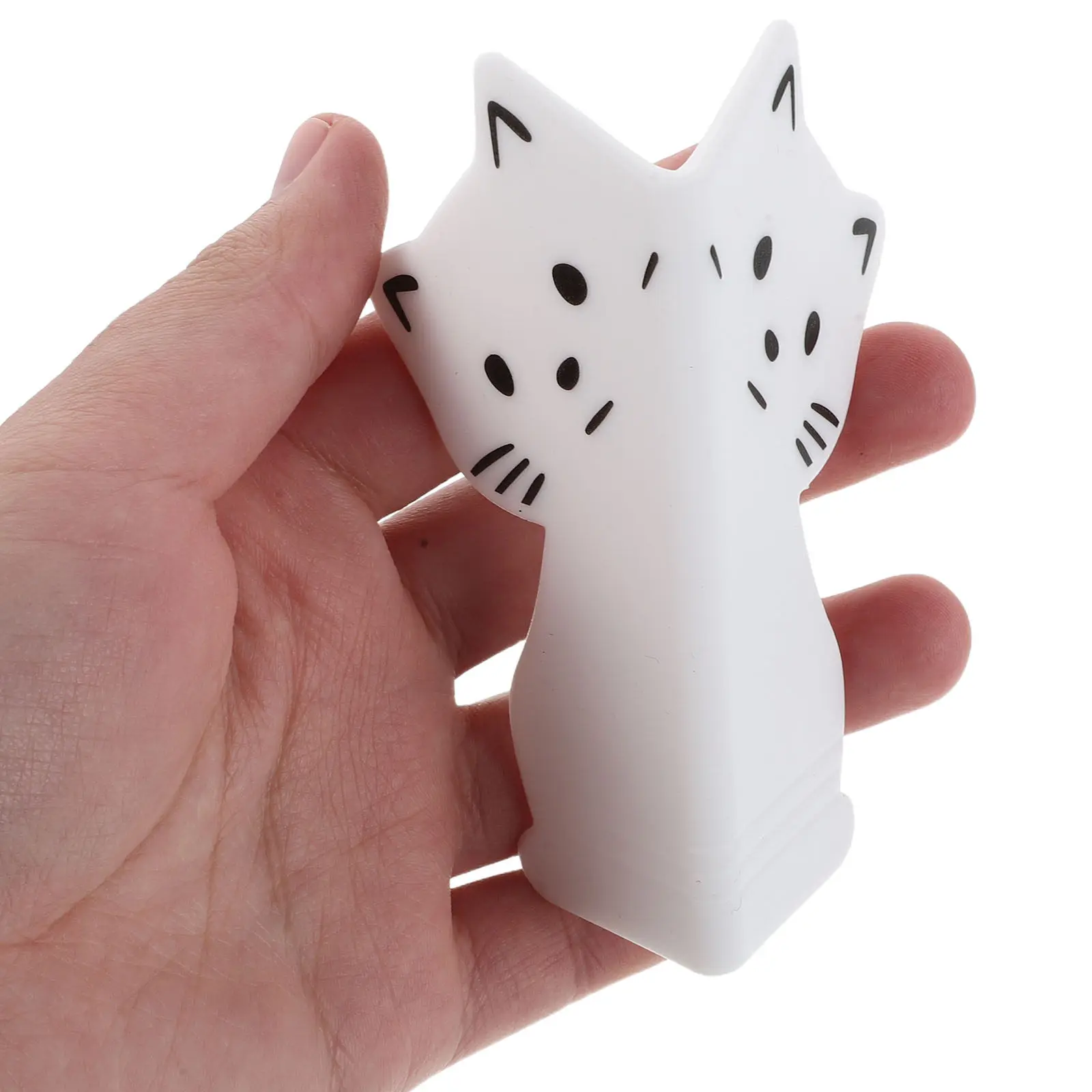 家具の壁や巾木用シリコン製コーナーガード4個セット-かわいい猫のデザイン、柔軟なベビーガード、壁の角保護材