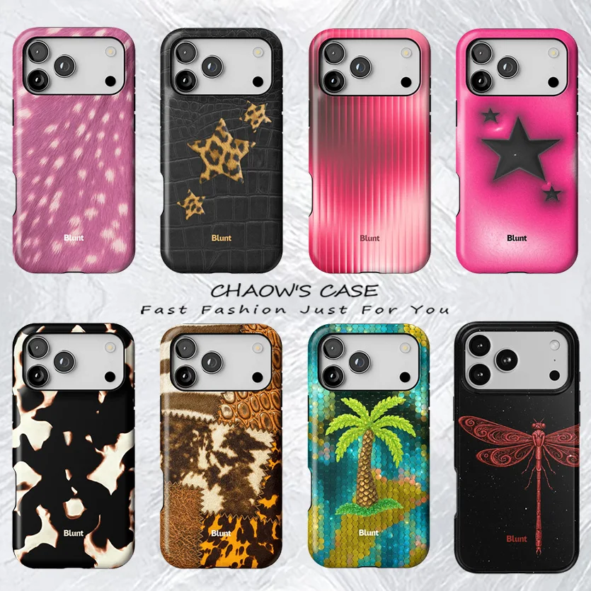 

Luxury BluntS Y2K Safari Aesthetic Phone Case for iPhone 17 17e 16e 16 15 14 13 12 11 Air Pro Max Plus Double-layer Back Cover