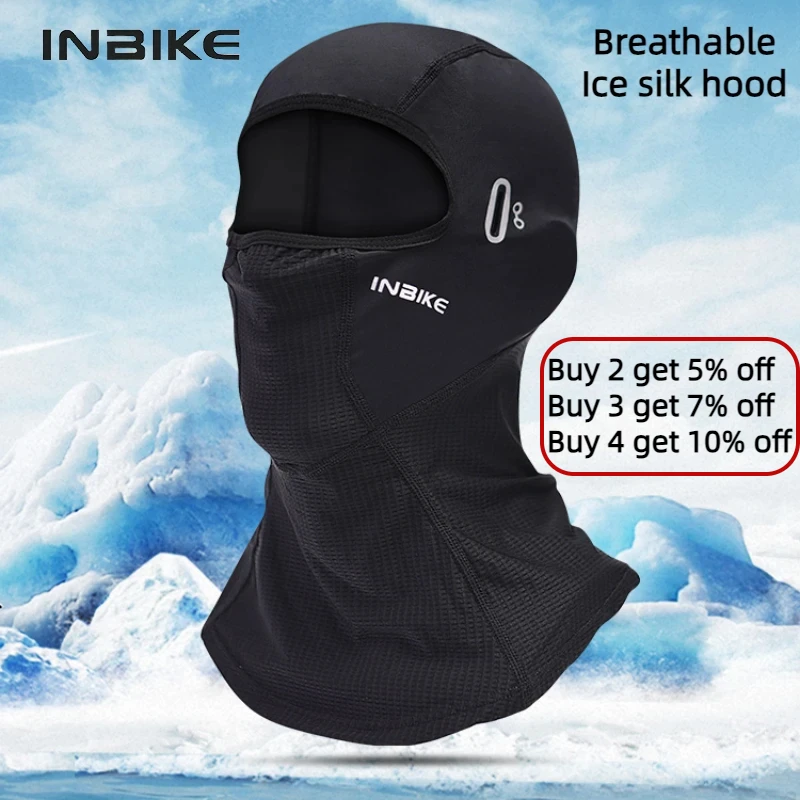 Inbike Bicycle masks for men Breathabl Cycling Mask High Elasticity Mask For Face  Ice Silk Cool Down Long Short Mask Face