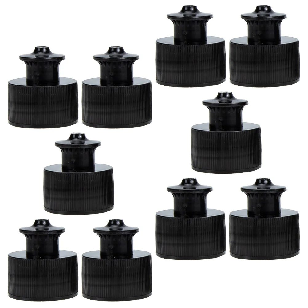 10 Pcs Anti-leakage Bottle Caps Portable Water Replacement Tops Plastic Lid Mineral Beverage