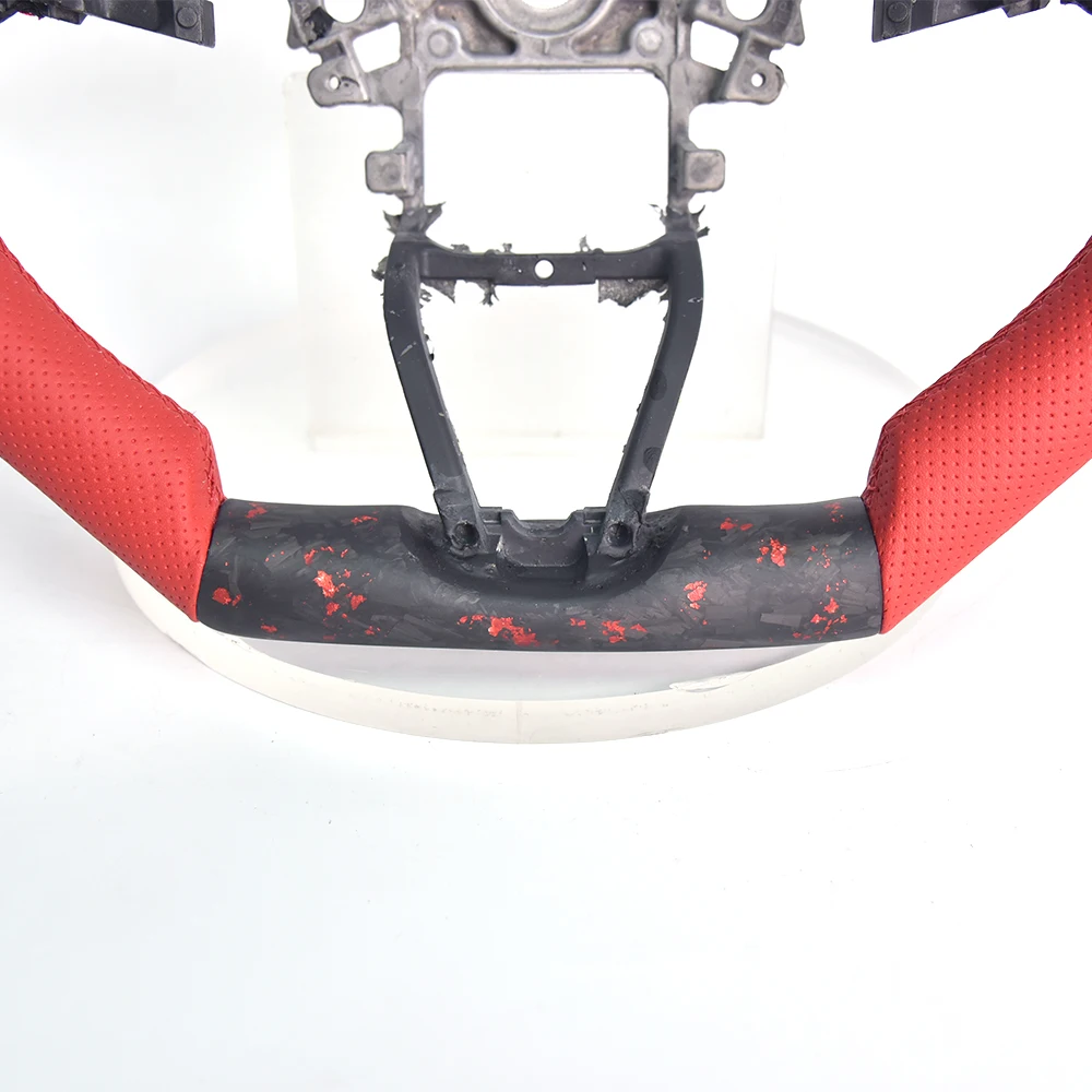 Suitable for Honda 2022 Accord Modified Carbon Fiber Steering Wheel Assembly with Leather Punching Customization Upgrade