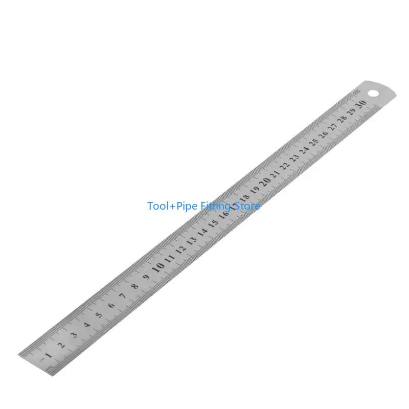 F92b 30cm 12 "강철 스테인리스 포켓 파우치 메트릭 금속 눈금자 측정 더블면