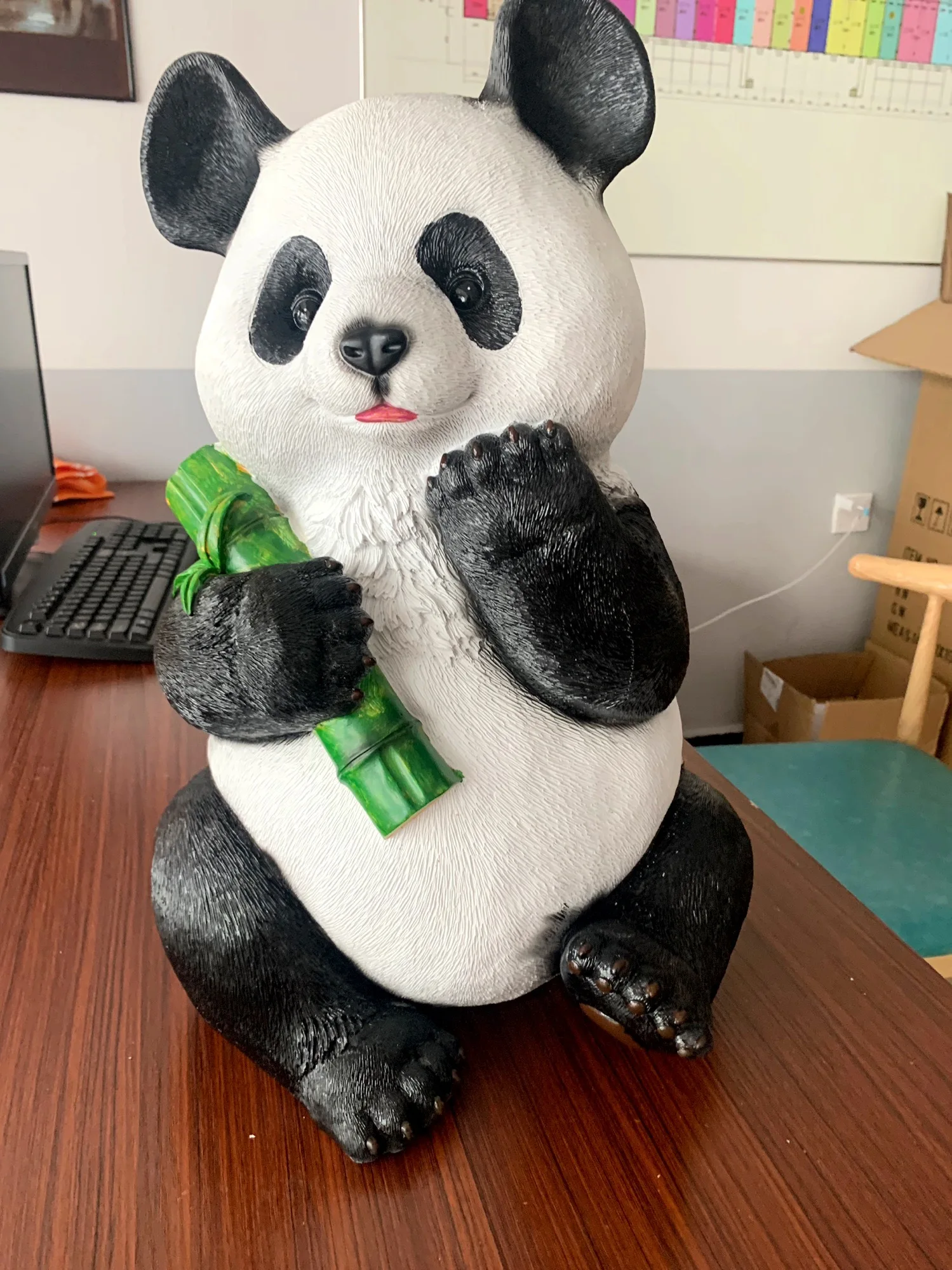Resin animal China Panda simulation cute Panda model decoration villa sculpture home courtyard garden layout decoration y700
