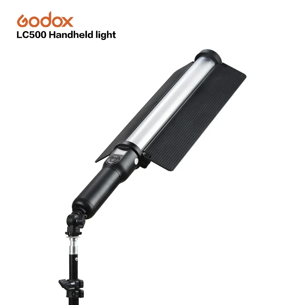 

2025 Go dox LC500 Handle LED Photographic Lighting Light Stick 3300K-5600K Adjustable Built-in Lithiunm Battery Selfie Light