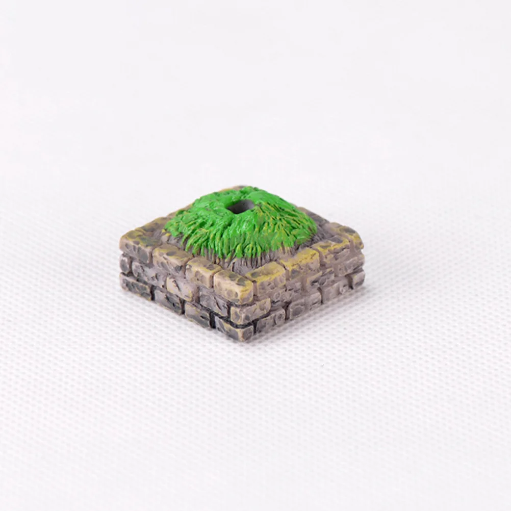 Base de altar de árvore simulada, imagem de areia móvel, bases de jardim em miniatura, cenário de mesa, modelo de cartola, escritório, com 10 peças