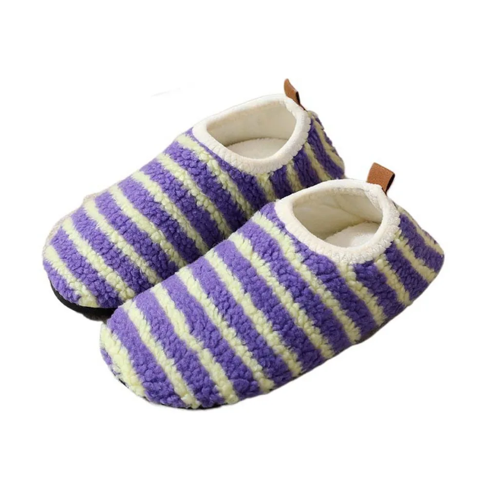 

Fashion Stripe Warm Socks Thicken Anti Slip Thermal Shoes Socks Soft Leopard Winter Floor Socks Women Men